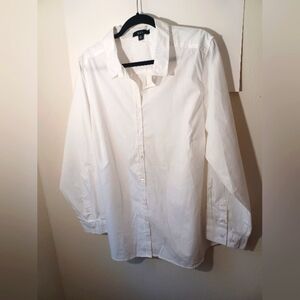 Ellos Womens Basic White Cotton Shirt Pre-owned Size 22W